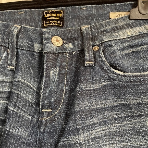 A noname Jean Joelle Boot Cut Jeans Frayed destroyed Faded Denim Size 6 Like New - Picture 6 of 9